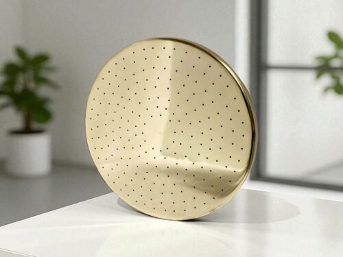 Solid Brass Rainfall Shower Head: High Pressure Outdoor Fixture
